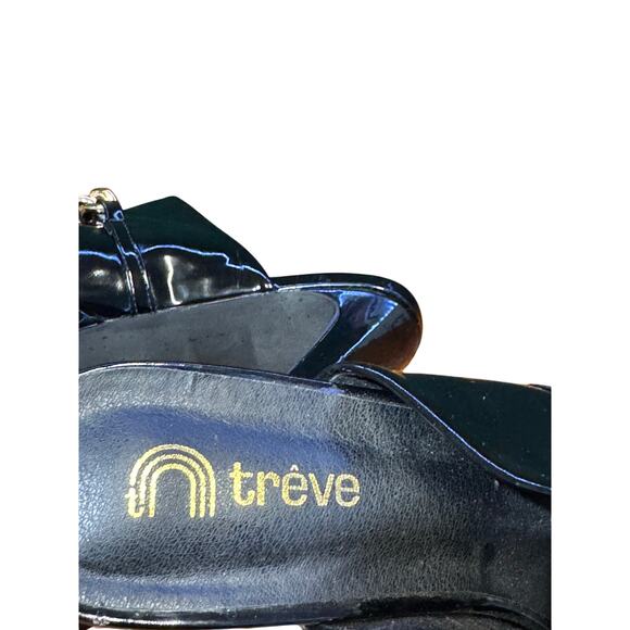 Black platform patent leather heel by Treve size 9 - Picture 5 of 8